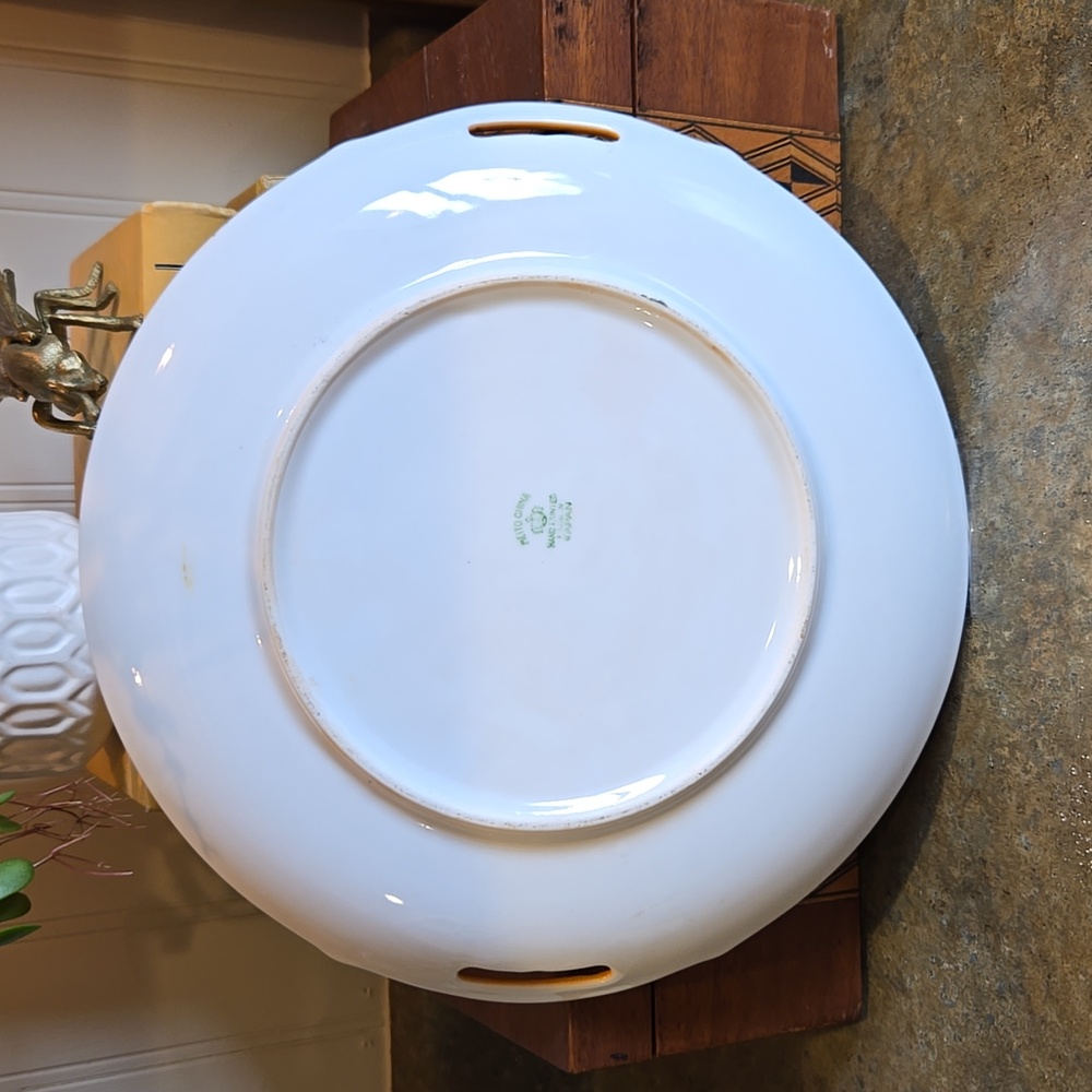 Vintage Meito China Orange Plate Made In Japan - Picture 2 of 4